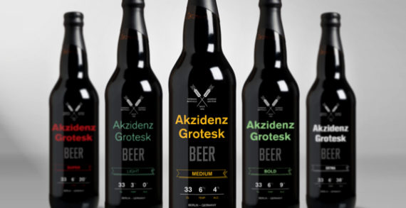 Range Of Attractive Bottled Beer Inspired By Iconic German Typeface