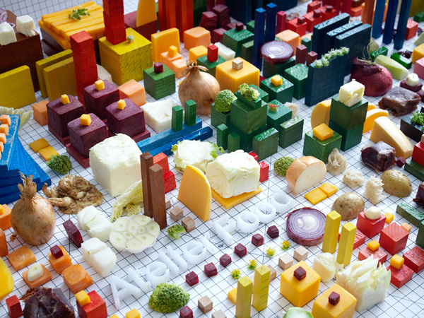 Creative Agency Builds A City Of Food