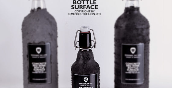 A ‘Heavyweight’, Manly Beer Bottle Made With A Concrete Surface
