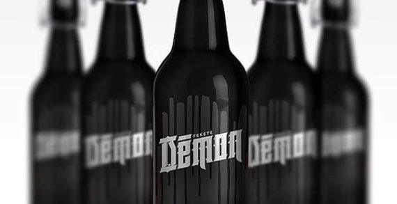 Fekete ‘Démon’ Beer Packaging Looks Dark & Edgy Enough For The Devil