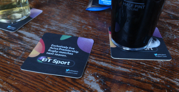 BT Sport Offers Digital Beer Mats to Pubs & Clubs