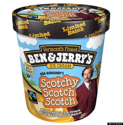 Ben & Jerry’s Launches ‘Anchorman 2′-Themed Ice Cream