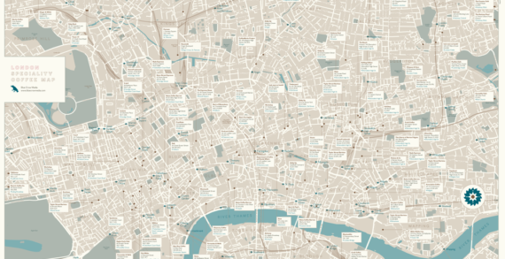 Maps That Help You Find The Best Coffees In New York, Paris, London