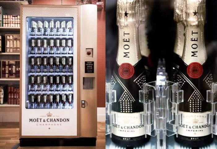 Moët & Chandon Focuses on Novelty with a Champagne Vending Machine