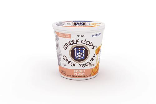 The Greek Gods Brand Introduces Honey Peach to its 24oz. Yogurt Lineup