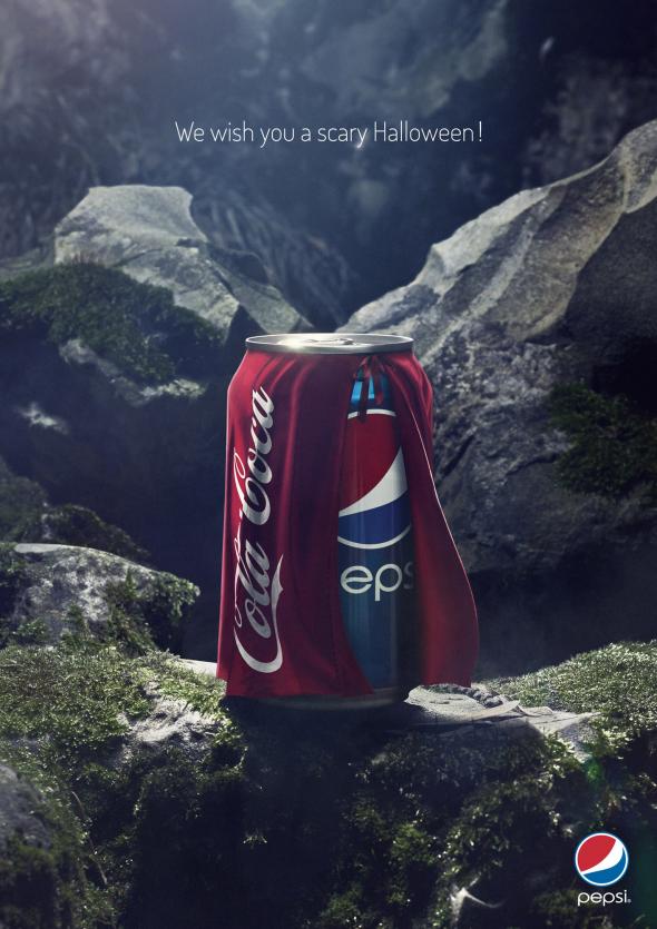 Pepsi Dresses Up As Coca-Cola in New Halloween Ad