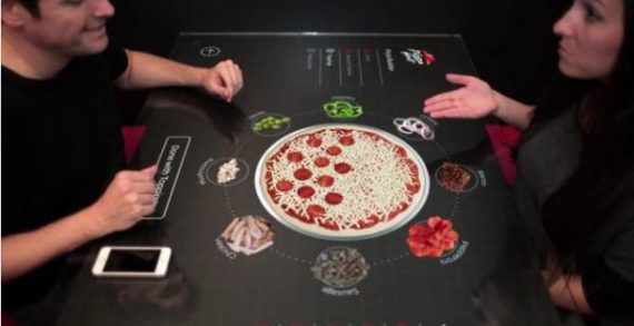 Pizza Hut’s Interactive Touchscreen Table Lets You Customize Your Own Pie