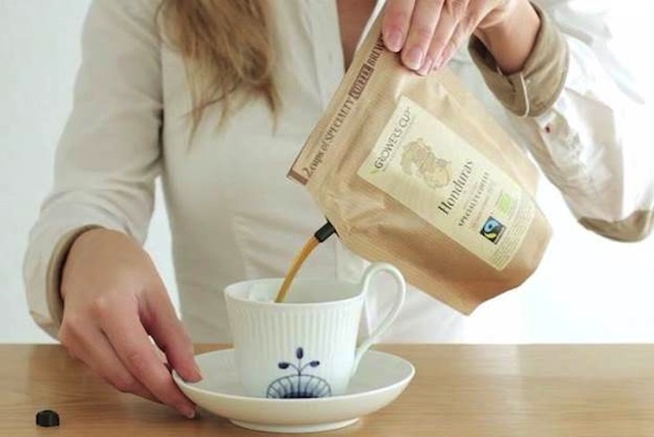 Just Add Hot Water To This Disposable Bag To Brew Two Cups Of Coffee