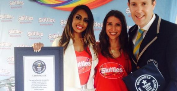 Skittles, Degrassi Star & Patriotic Canadians Break World Selfie Record
