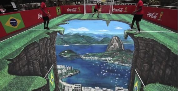 Coca-Cola Unveils Anamorphic Street Mural of Rio in Celebration of The World Cup