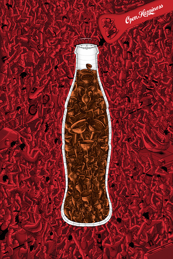 Striking Posters For Coca-Cola Are Full Of Intricate Details