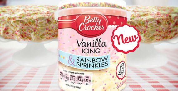 Betty Crocker Unveils Vanilla Icing & Rainbow Sprinkles