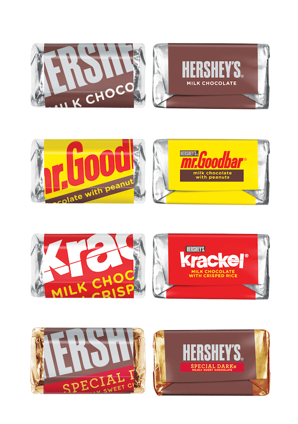 Hershey’s Miniatures Sheds Its Old Packaging Design For A Modern Update ...