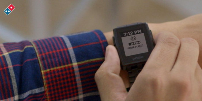 Domino’s Partnering with Pebble To Put Its Tracker on Your Wrist