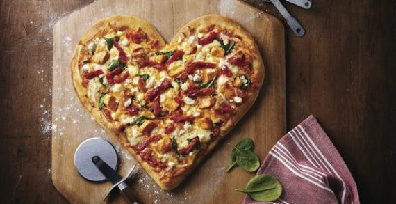 This Valentine’s Day, Dig In To This Heart-Shaped Pizza For A Good Cause