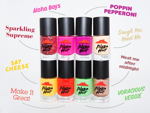 Pizza Hut Launches A Line Of Nail Polishes Inspired By Their Pizza Creations