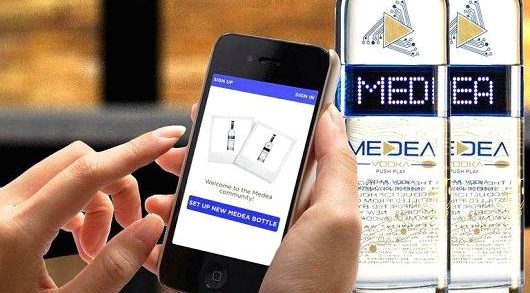 MEDEA Vodka Lights Up New Bluetooth Technology For “Message on a Bottle”