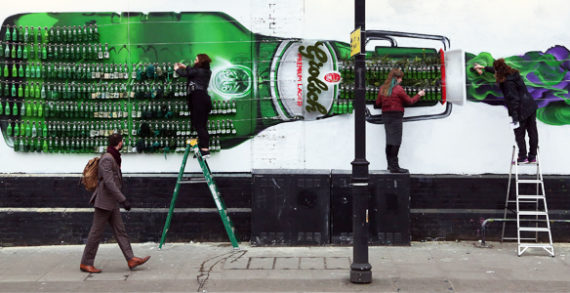 Grolsch Celebrates 400 Years of Beer with Artwork Made of 400 Beer Bottles