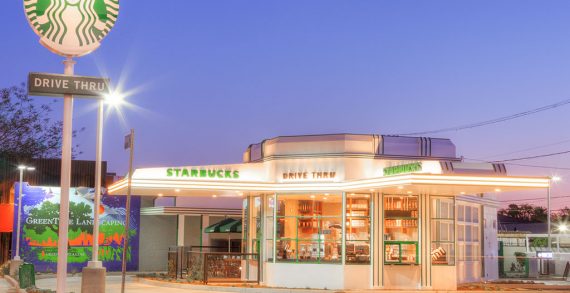 Starbucks Restores 1930s Hollywood Gas Station Into A Beautiful Drive-Thru