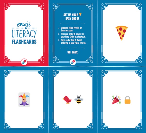 Domino’s ‘Emoji Literacy Flashcards’ Teach Baffled Users The Digital Lingo