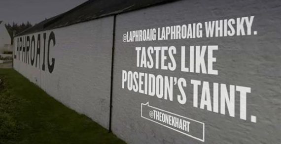 Laphroaig Whisky to Project Tweets as Part of 200th Anniversary Campaign