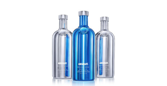 Absolut Unveils Absolut Electrik Bottle In Striking Silver & Electric Blue