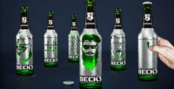 BECK’s Bottles with Scratch-Away Labels Allow You to Etch Drawings