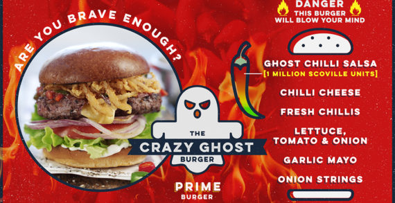 Ghost Chilli Pepper Burger Lands at London’s Prime Burger for Halloween
