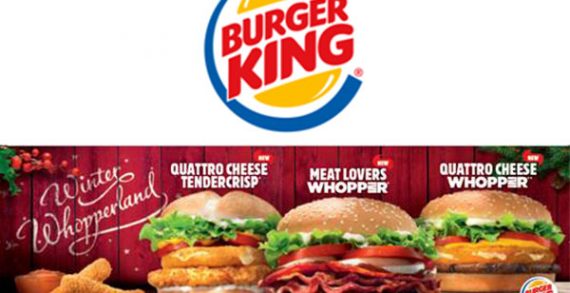 Burger King Spreads Christmas Cheer with New Winter Whopperland Menu