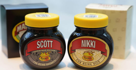 Marmite Unveil Limited Edition Christmas Jars Designed by Hornall Anderson