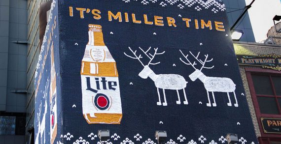Original Miller Lite Bottle Gets Holiday Treatment