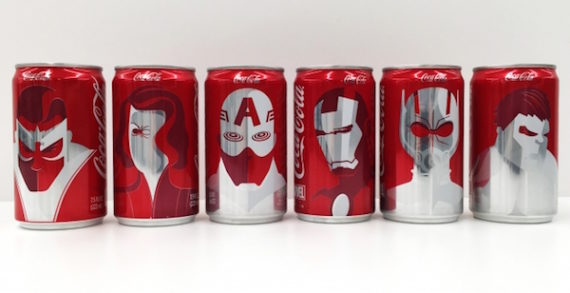 Coca Cola Sends Out Marvel-Themed Cans as Teaser for Super Bowl Ad