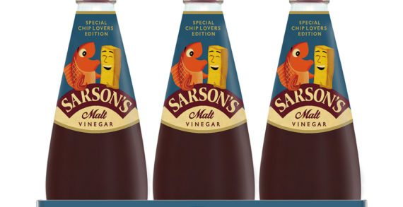 Sarson’s Goes Retro in Limited Edition Vinegar Bottle by Parker Williams