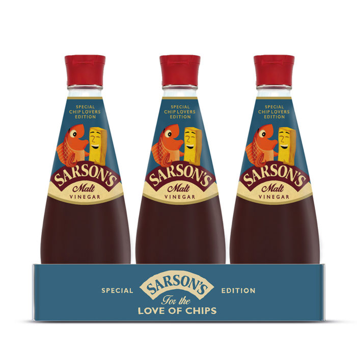 Sarson’s Goes Retro in Limited Edition Vinegar Bottle by Parker Williams