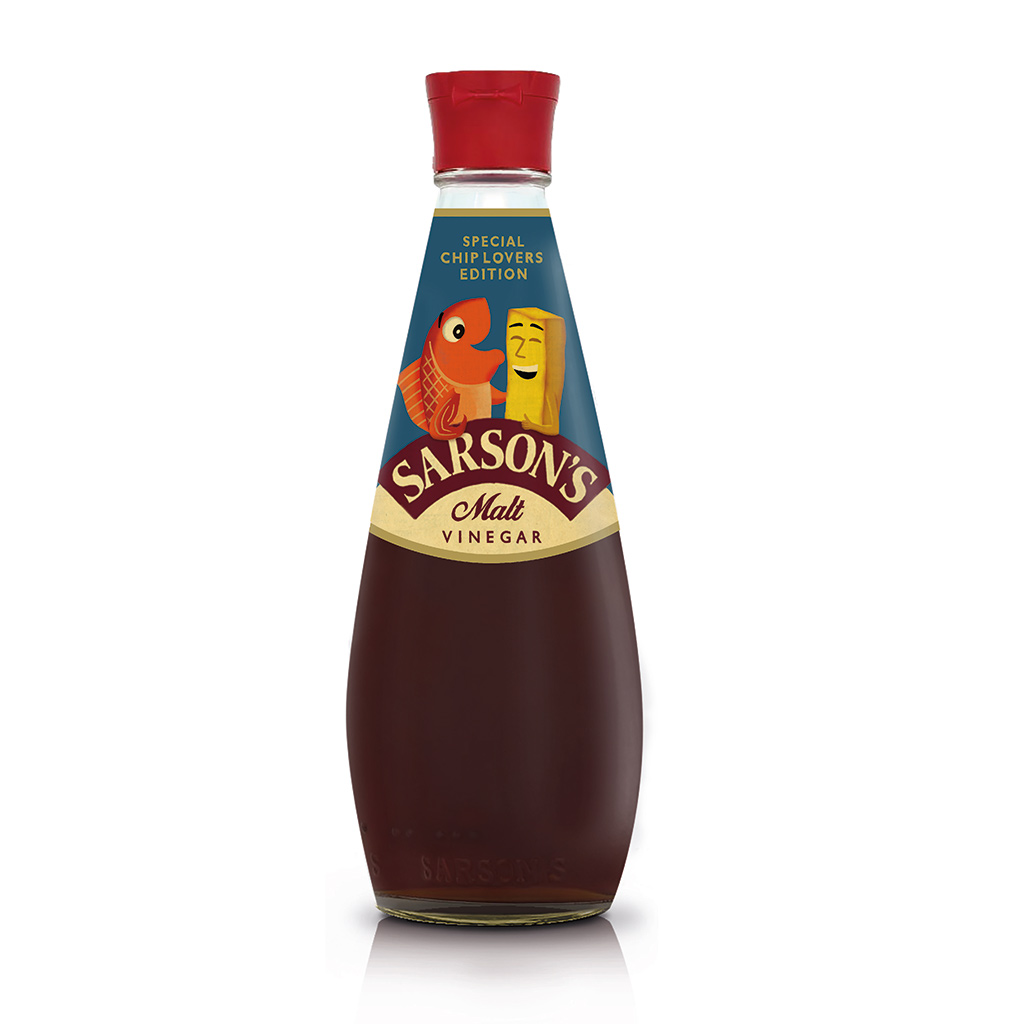 Sarson’s Goes Retro in Limited Edition Vinegar Bottle by Parker Williams FAB News