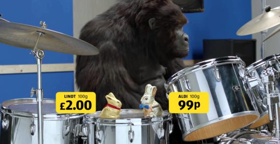 Aldi Spoofs Cadbury ‘Gorilla’ Ad For Easter Campaign
