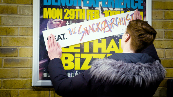‘The Snackarchist’ Storms Stage at Lethal Bizzle Performance