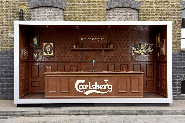 Carlsberg Creates Pop-up Bar Made from Real Chocolate in Latest Stunt