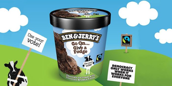 Ben & Jerry’s Urges Londoners to ‘Give a Fudge’ & Vote