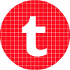 tumblr red check circle social media icon