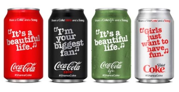 Coca-Cola’s Summer Campaign to Feature Lyrics on Packaging