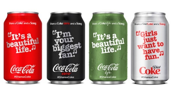 Coca-Cola’s Summer Campaign to Feature Lyrics on Packaging