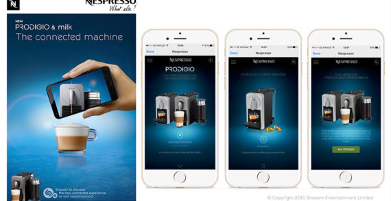 Shazam to Power Nespresso Push for First­ Ever Connected Coffeemaker
