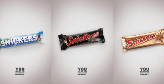 Snickers Gets Wrapped Up Like Other Candy Bars in Latest Ads