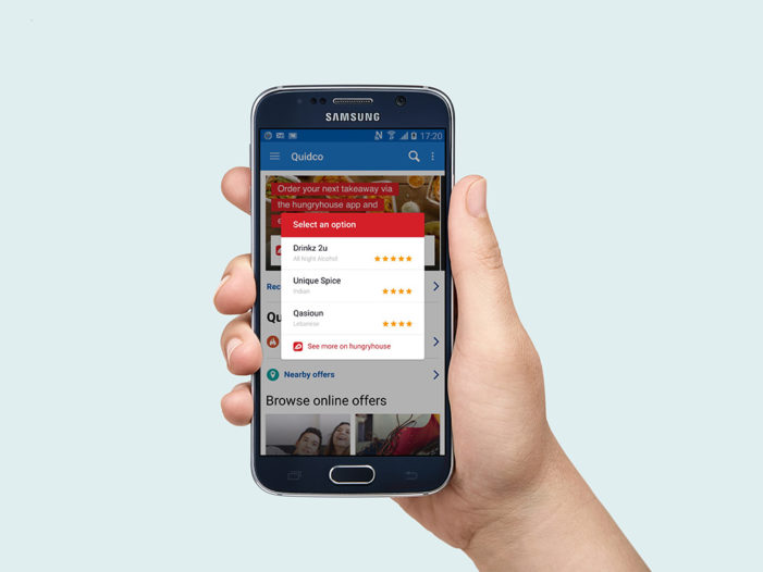 HungryHouse Integrates with Leading UK Cashback Site Quidco