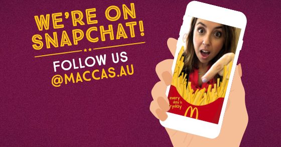 McDonald’s Unveils Australia’s First Snapchat Sponsored Geofilter Push