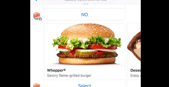 New Burger King Bot Takes Your Orders on Facebook Messenger