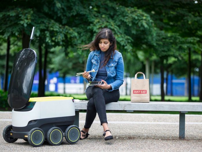 Just Eat to Pioneer Food Delivery by Self-Driving Delivery Robots