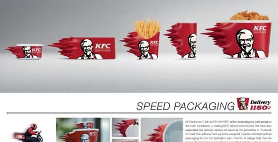 KFC Thailand Creates Packaging to Convey the Message of Speed