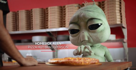 Droga5’s First Work for Pizza Hut Lets Homesick Aliens Do the Bragging